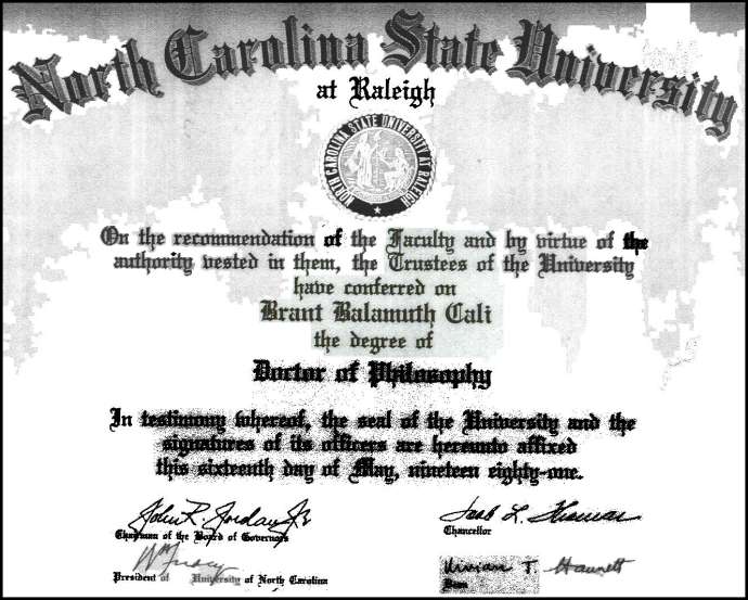 Ph.D. Diploma